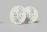 Blue Blossoms coaster set | Wheat + Wind Collection