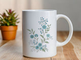 Blue Blossoms Mug — Wheat + Wind 15 oz