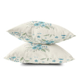 Blue Blossoms square pillow | Wheat + Wind Collection