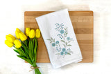 Blue Blossoms tea towel | Wheat + Wind Collection