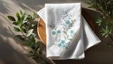 Blue Blossoms tea towel | Wheat + Wind Collection