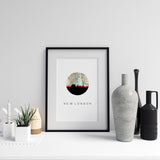 New London, Connecticut | Landmark | Framed Art Print