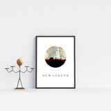 New London, Connecticut | Landmark | Framed Art Print