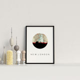 New London, Connecticut | Landmark | Unframed Art Print