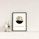 New London, Connecticut | Landmark | Unframed Art Print