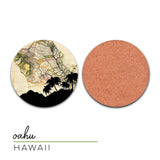 Oahu, Hawaii | Landmark | Coaster Set