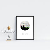 Omaha, Nebraska | Landmark | Art Print