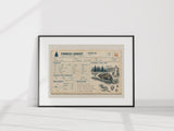 Visitor Log, 1947 — Art Print | Ember + Evergreen | Oregon