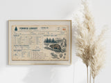 Visitor Log, 1947 — Art Print | Ember + Evergreen | Oregon