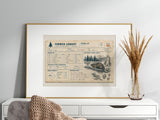 Visitor Log, 1947 — Art Print | Ember + Evergreen | Oregon