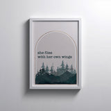 Her Own Wings — Art Print | Ember + Evergreen | Oregon