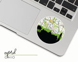 Oxford Ohio map and skyline sticker