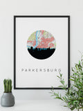 Parkersburg, West Virginia | Landmark | Art Print