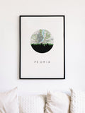 Peoria, Illinois | Landmark | Art Print