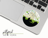 Pittsford New York map and skyline sticker