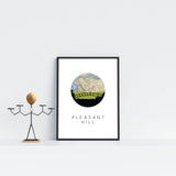 Pleasant Hill, California | Landmark | Art Print