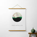 Pocatello, Idaho | Landmark | Art Print