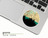 Queens New York map and skyline sticker