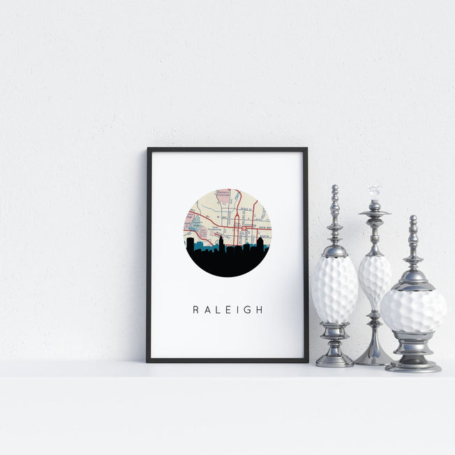 Raleigh, North Carolina | Landmark | Art Print