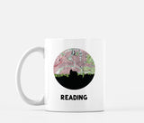 Reading Pennsylvania map and skyline mug