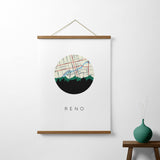 Reno, Nevada | Landmark | Art Print