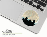 Rochester New York map and skyline sticker