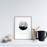 Salem, Oregon | Landmark | Art Print