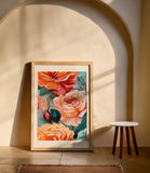 Garden Roses in Bloom — Charleston Botanical Art Print