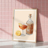 Evening Pour — Charleston Bourbon Still Life Print