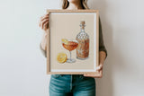 Evening Pour — Charleston Bourbon Still Life Print