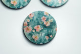 Magnolia Social Coaster — Charleston Magnolia · Includes Pink Gingham