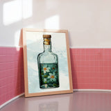 Garden Gin Bottle — Bloom + Bourbon Artifact Print