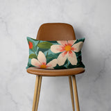 Magnolia Social – Southern Floral Lumbar Pillow