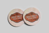 True Fruit Peach Soda Coaster — Charleston Artifact