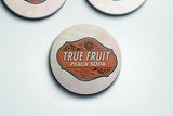 True Fruit Peach Soda Coaster — Charleston Artifact