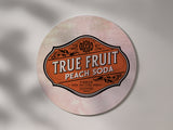 True Fruit Peach Soda Coaster — Charleston Artifact