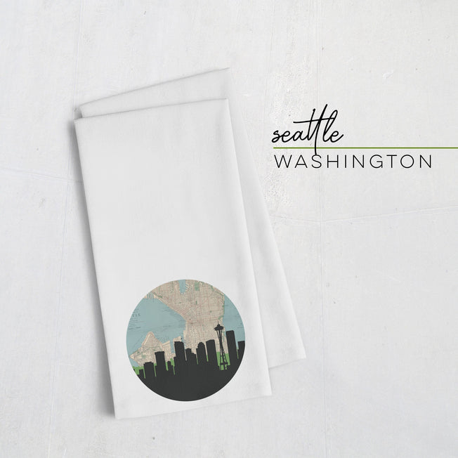 Seattle, Washington | Skyline | Tea Towel