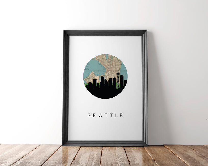 Seattle, Washington | Skyline | Art Print