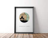 Seneca Lake, New York | Landmark | Art Print