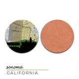 Sonoma, California | Landmark | Coaster Set