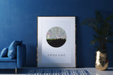 Spokane, Washington | Landmark | Art Print