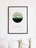 Stowe, Vermont | Landmark | Art Print