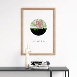 Sumter, South Carolina | Landmark | Art Print