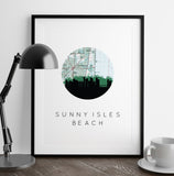 Sunny Isles Beach, Florida | Landmark | Art Print