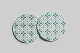 Teal Trellis Coaster | Taste + See Collection | Praise + Gratitude