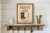 Boots After Midnight — Art Print | Dust + Denim