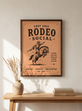 Last Call Rodeo Social — Art Print | Dust + Denim