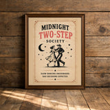 Midnight Two Step Society — Art Print | Dust + Denim
