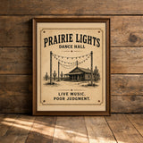 Prairie Lights Dance Hall — Art Print | Dust + Denim