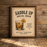 Saddle Up Social Hour — Art Print | Dust + Denim